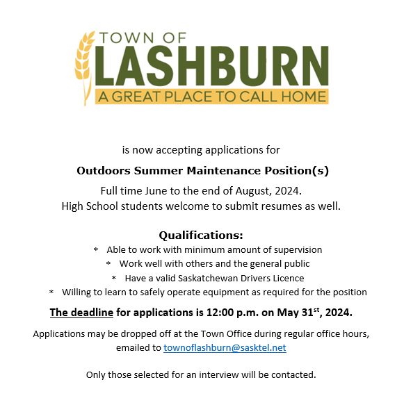 Summer Student Position